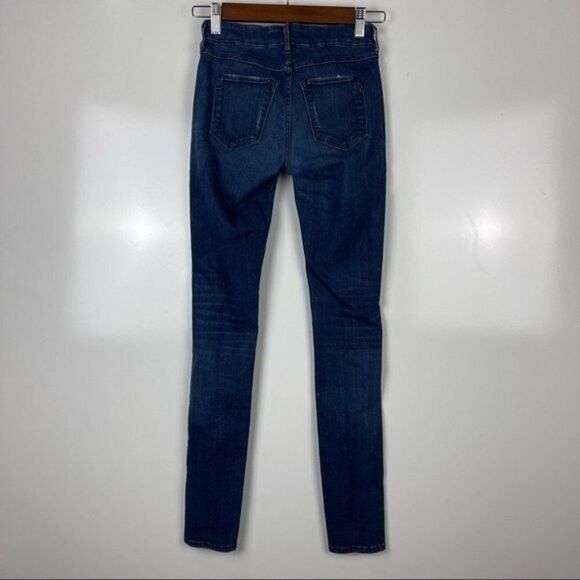 3x1 W2 Distressed Ripped Mid Rise Skinny Jeans Dark Wash Women's Size 24 - Picture 2 of 10